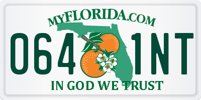 FL license plate 0641NT