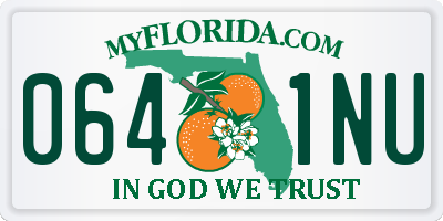 FL license plate 0641NU