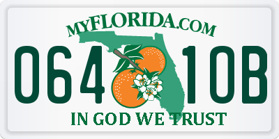 FL license plate 0641OB