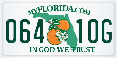 FL license plate 0641OG