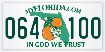 FL license plate 0641OO