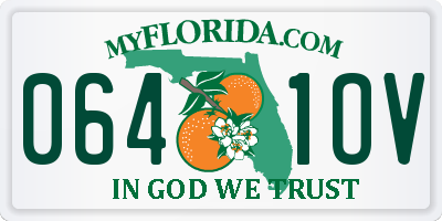 FL license plate 0641OV