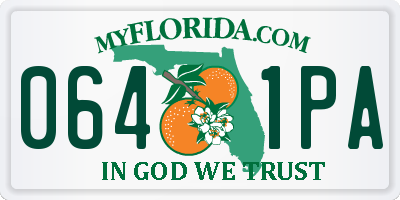 FL license plate 0641PA