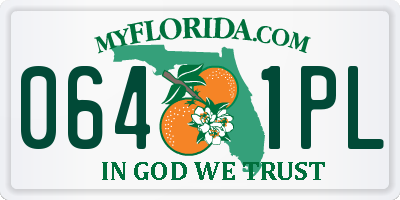 FL license plate 0641PL