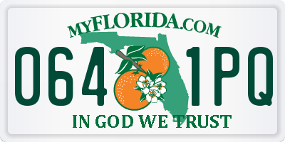 FL license plate 0641PQ