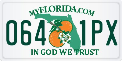 FL license plate 0641PX
