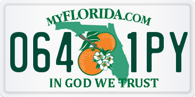 FL license plate 0641PY