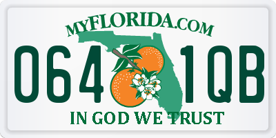 FL license plate 0641QB