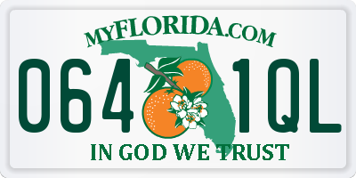 FL license plate 0641QL