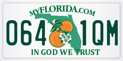 FL license plate 0641QM