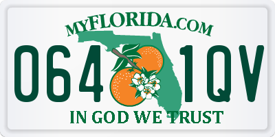 FL license plate 0641QV