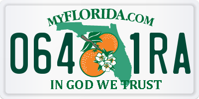 FL license plate 0641RA