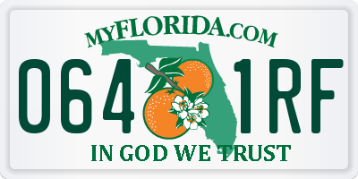 FL license plate 0641RF