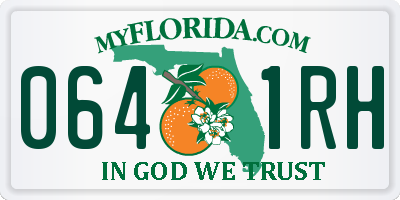 FL license plate 0641RH