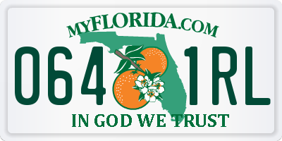 FL license plate 0641RL