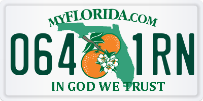 FL license plate 0641RN