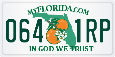 FL license plate 0641RP