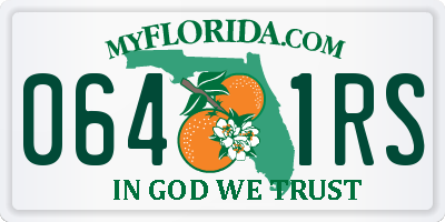 FL license plate 0641RS