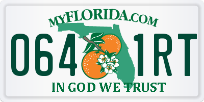 FL license plate 0641RT