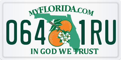 FL license plate 0641RU