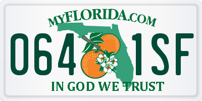 FL license plate 0641SF
