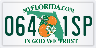 FL license plate 0641SP