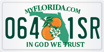 FL license plate 0641SR