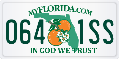 FL license plate 0641SS