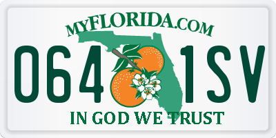 FL license plate 0641SV