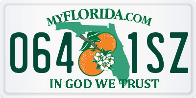 FL license plate 0641SZ