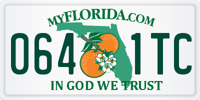 FL license plate 0641TC