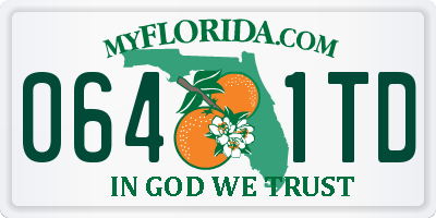 FL license plate 0641TD