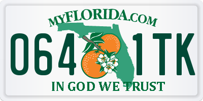 FL license plate 0641TK