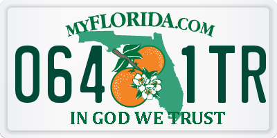 FL license plate 0641TR