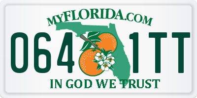 FL license plate 0641TT