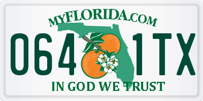 FL license plate 0641TX