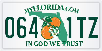 FL license plate 0641TZ