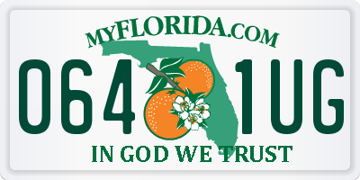 FL license plate 0641UG