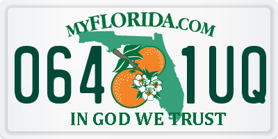 FL license plate 0641UQ
