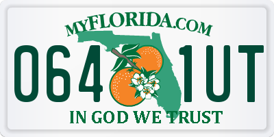 FL license plate 0641UT