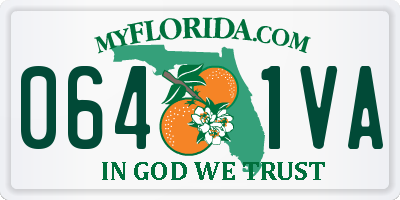FL license plate 0641VA