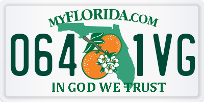 FL license plate 0641VG