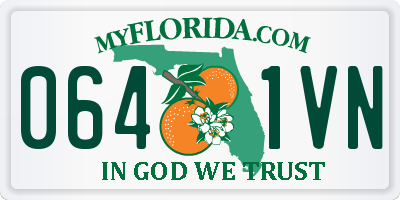 FL license plate 0641VN
