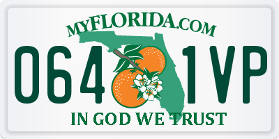 FL license plate 0641VP