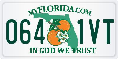 FL license plate 0641VT