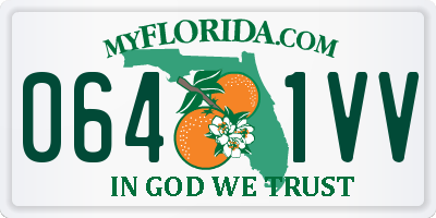 FL license plate 0641VV