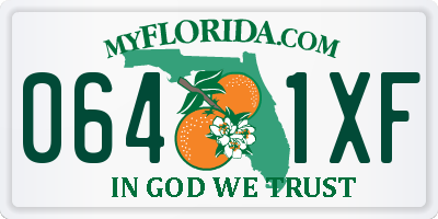FL license plate 0641XF