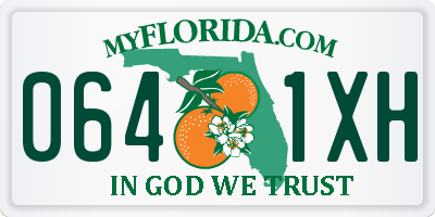 FL license plate 0641XH