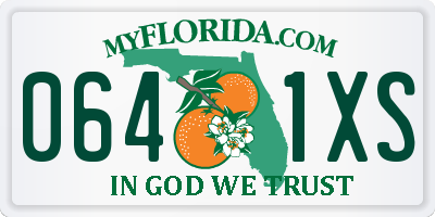 FL license plate 0641XS