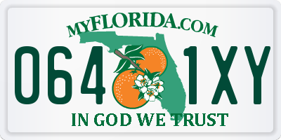 FL license plate 0641XY